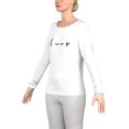 thumbnail image 1 of Maillot à Manches Longues en modal Doux et Confortable pour Femmes avec Imprimé Graphique, 1 of 4