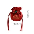 thumbnail image 4 of Xuniizn Christmas Bags for Gifts, Small Christmas Gift Bags with Handles, Cloth Tote Bags for Wrapping, 5x6" Holiday Gift Bags for Xmas Party Favors, Red, 4 of 7