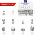 thumbnail image 2 of Hex Allen Head Metric Set Screw Assortment Kit, Stainless Steel Grub Set Screws For Wide Applications, Including Door Handles And Plumbing, Stored Neatly In A Durable Box, 2 of 5