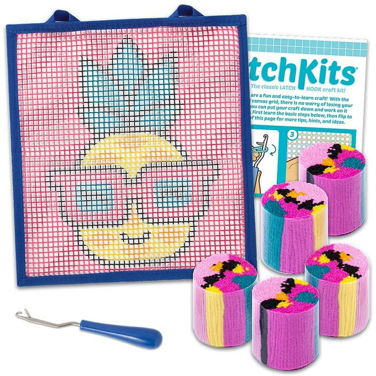 DIY Latch Hook Rug Kits for Kids, Crochet Kit for Beginners, Rug