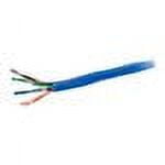 UPC: 0757120560173 | C2G 1000ft Cat6 Bulk Ethernet Network Cable-Solid UTP-Riser CMR Blue TAA – bulk cable – 1000 ft – blue