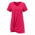 thumbnail image 6 of yillto Women Short Sleeve Dress Casual Summer Crewneck Sleepshirts Pajamas Sleepwear Nightshirts, 6 of 7