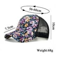 thumbnail image 3 of MEICHEN Baseball Cap for Women and Men Fashion Women Men Sport Flowers Print Breathable Beach Baseball Cap Hip Hop Hat Sun Hat Summer and Spring Fashion Must Have, 3 of 5