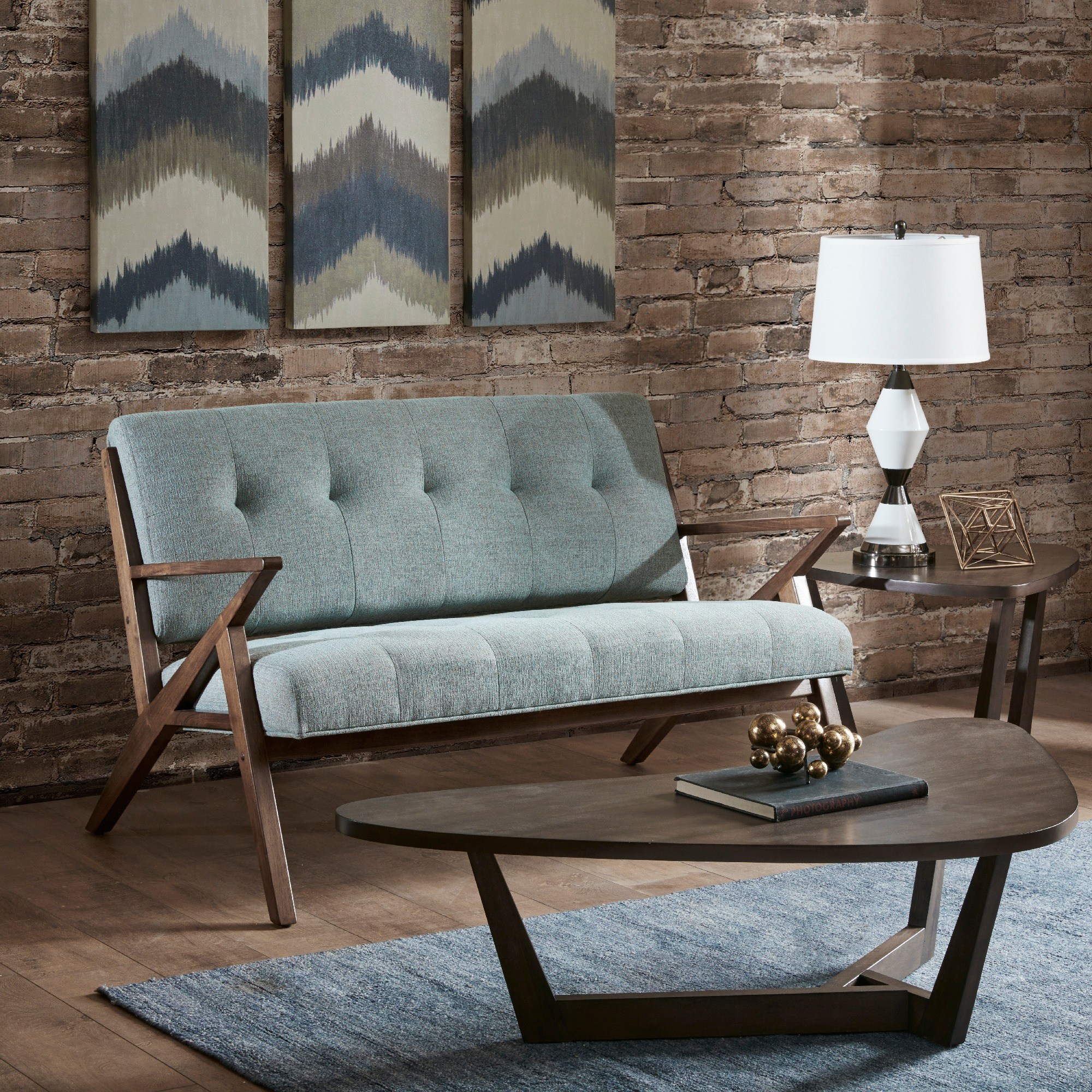 Ink and Ivy INK+IVY Rocket Seafoam Loveseat