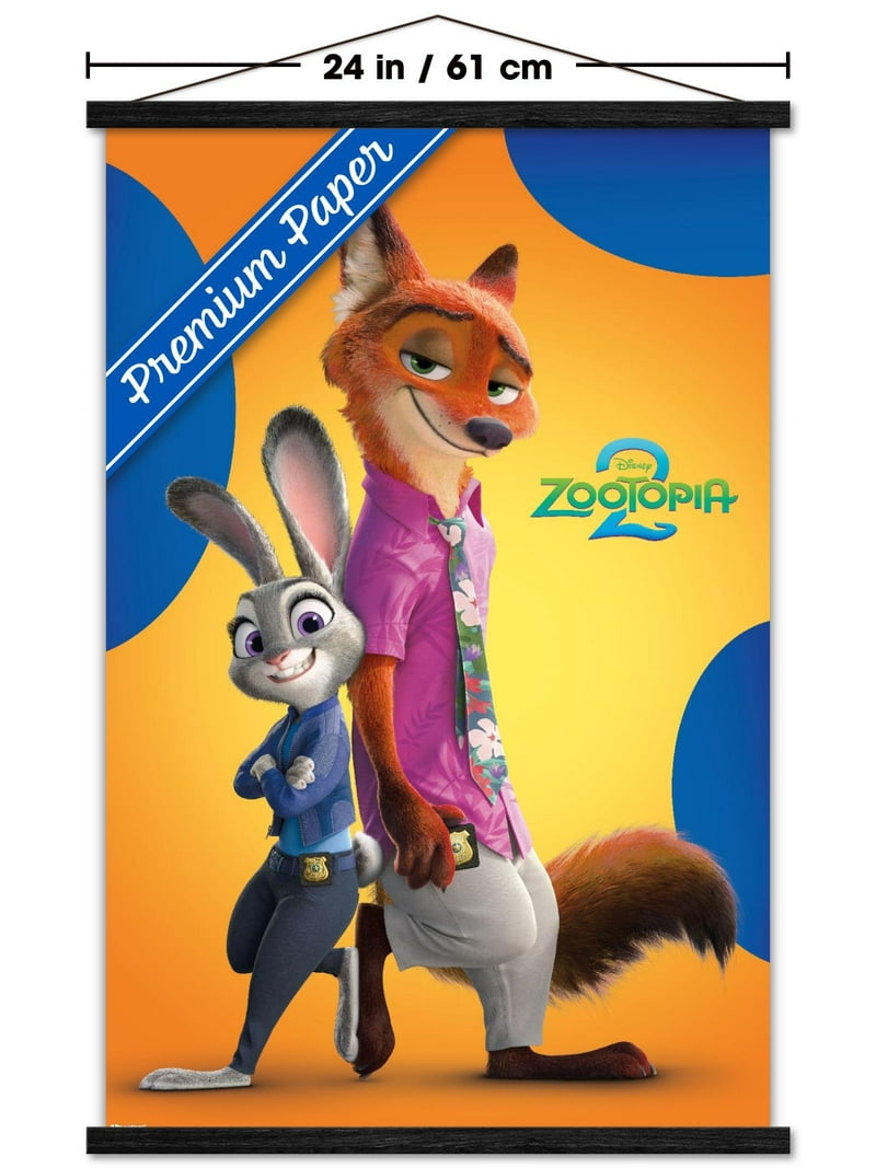 Disney Zootopia 2 (2025) - Nick & Judy Wall Poster with Magnetic