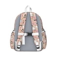 thumbnail image 3 of Boston Terrier Dog and Flower Florals Backpack for School,Cute School Bag,Schoolbag with Adjustable Shoulder Straps & Padded Back,13.4"x11"x4.7", 3 of 6