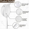 thumbnail image 2 of 3 Piece Plastic Nylon Mesh Strainer Funnel with Handle Dual Ears Fine Food Mesh Strainer Flour Sifter for Baking Kitchen Strainer Kefir Tea Sauce Past, 2 of 5