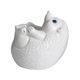 thumbnail image 1 of Maceta de flores en forma de animal mesa de figura decorativa novedad decorativa de cerámica maceta de cerámica para el estante de café espacio Hedgehog White, 1 of 8