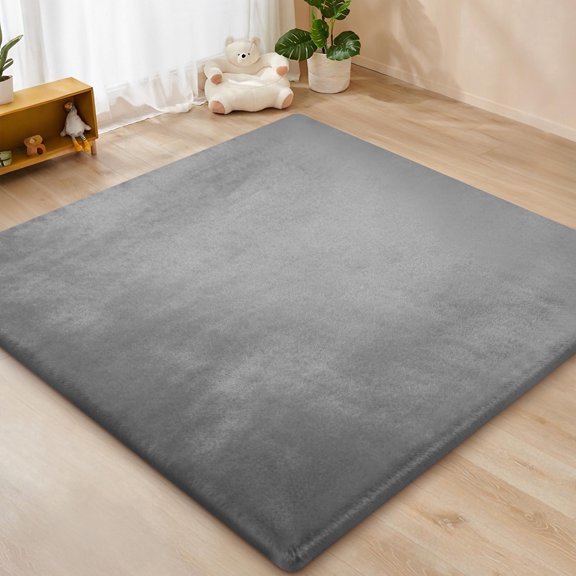 Babyeap Baby Play Mat, 1.3" Thick Foam Cushion,50"x50" Mat for Floor Cushion,Gray