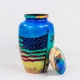 thumbnail image 4 of Military American Flag Cremation Urn Jar | Cremation Urn with Lid | Pet & Adults Cremation Aluminum Metal Urns, 4 of 5
