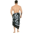 thumbnail image 4 of LA LEELA Men's Standard Beachwear Sarong Pareo Wrap One Size Moonlight, Tie Dye Summer Vacation Aloha, 4 of 4