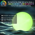thumbnail image 3 of Pool Toy 16"× 2PCS Light Up Beach Ball Toy, Glow in Dark Pool Games Toys with 16 Color Changing Lights, for Summer Pool Beach Party, 3 of 5