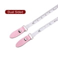 thumbnail image 4 of 2 Pack Round Retractable Measuring Tape 150cm/60-inch Soft Leather Case Tailors Tape Measure, Pink, 4 of 6