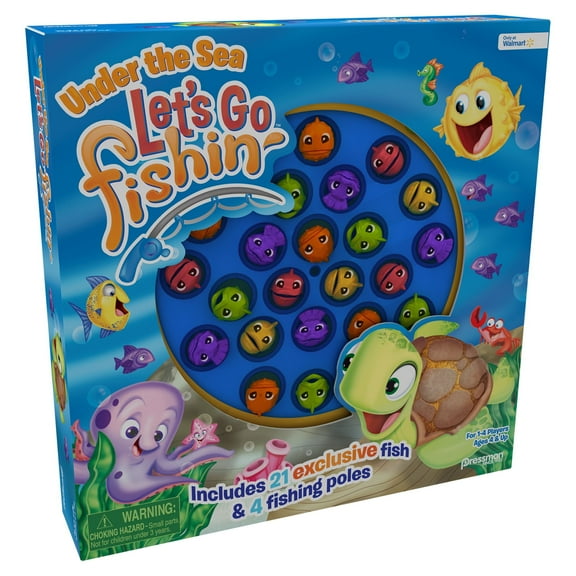 Pressman Let's Go Fishin' - Under The Sea Game for Kids and Families (Walmart Exclusive)