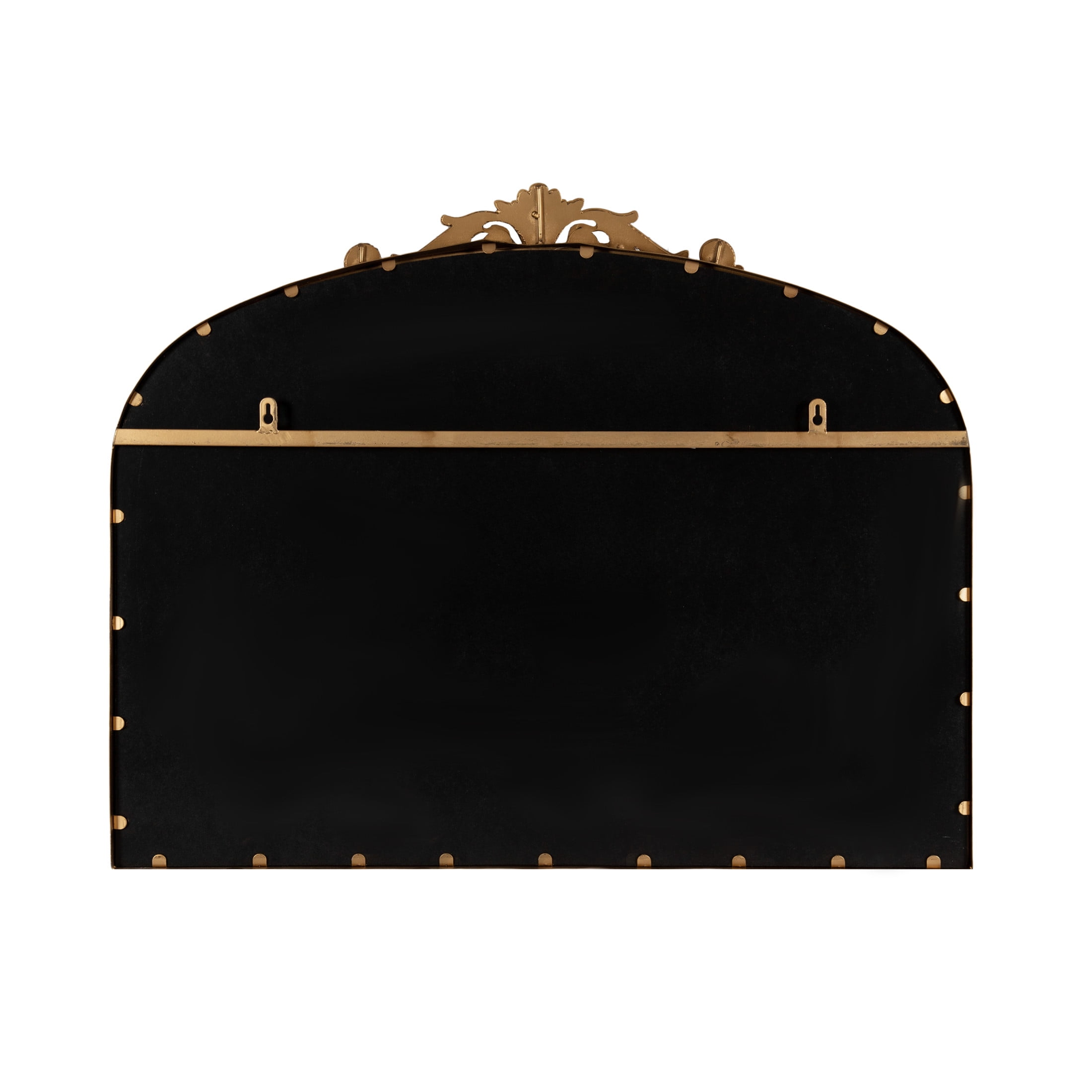 Kate and Laurel Arendahl Wide Decorative Arch Pinboard, 30 x 24, Gold, Framed Arched Ornate Vintage Cork Board for Use as Motivational Vision Board or Wall Organizer