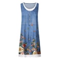 thumbnail image 4 of DPTALR Robe Décontractée Sans Manches à Col Rond Imprimé Floral pour Femmes, 4 of 5