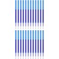 thumbnail image 1 of shiyou-Erasable Gel Pen Refills, 24 Pcs Gel Ink Pens Refills Press Click Pen Fine Point 0.5mm Retractable Pens for Planner Writing Painting, Blue, 1 of 4