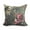 Red, variant on Floral Fancy 16 Inch Red Floral Print Decorative Throw Pillow