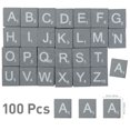thumbnail image 4 of HEANUJJ 1 Set Grey Letter Tiles for Baby Name Alphabet Game for Educational Playthings Intellectual Development, 4 of 7