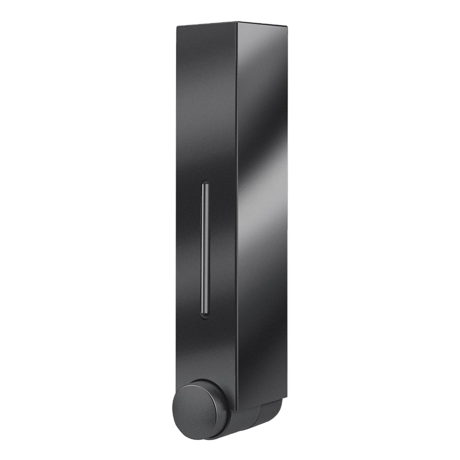 420ml Soap Dispenser Wall Mount Liquid Bathroom Hand Shower , Easy Refillable , Single Black 420ml, 5x8x28cm