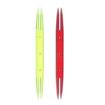 Uxcell Tatting Shuttles 87x7x3mm Colorful Plastic Shuttles Supplies 2 Pack, Dark Red Green