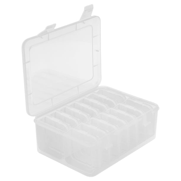 GOOHOCHY 1 juego de mini cajas de almacenamiento para guardar joyas, mini cajas organizadoras de cuentas, mini cajas de plástico