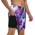 thumbnail image 3 of Gaeub Flying Butterflies Mens Swim Trunks Stretch Beach Shorts Quick Dry for Men Swim Shorts Swimwear with Pockets- Medium, 3 of 9