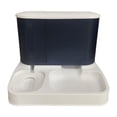 thumbnail image 3 of Dispensador de comida, cuenco de agua, recipiente para alimentación, fácil de limpiar, práctico cuenco para perros, comedero automático para gatitos y Azul, 3 of 8