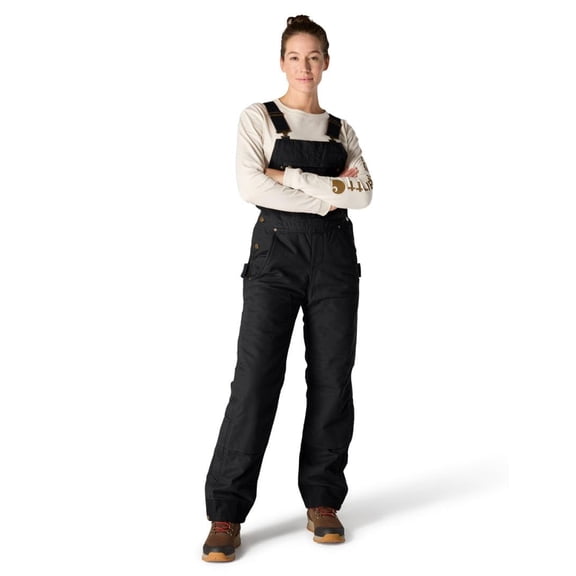 Pre-Owned Carhartt Women's Quilt Lined Washed Duck Bib Overall