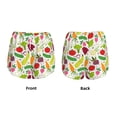 thumbnail image 6 of Uemuo Cartoon Vegetables Pattern Women's Athletic Shorts High Waisted Running Shorts with Liner Pockets Gym Elastic Workout Shorts-Small, 6 of 9