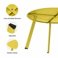 thumbnail image 7 of LAUSAINT HOME Round Outdoor Coffee Table, 27.6” Weather Resistant Metal Patio Side Table, Yellow, 7 of 7