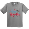thumbnail image 3 of Inktastic 4th of July Free to Sparkle in Red White and Blue Youth T-Shirt, 3 of 5