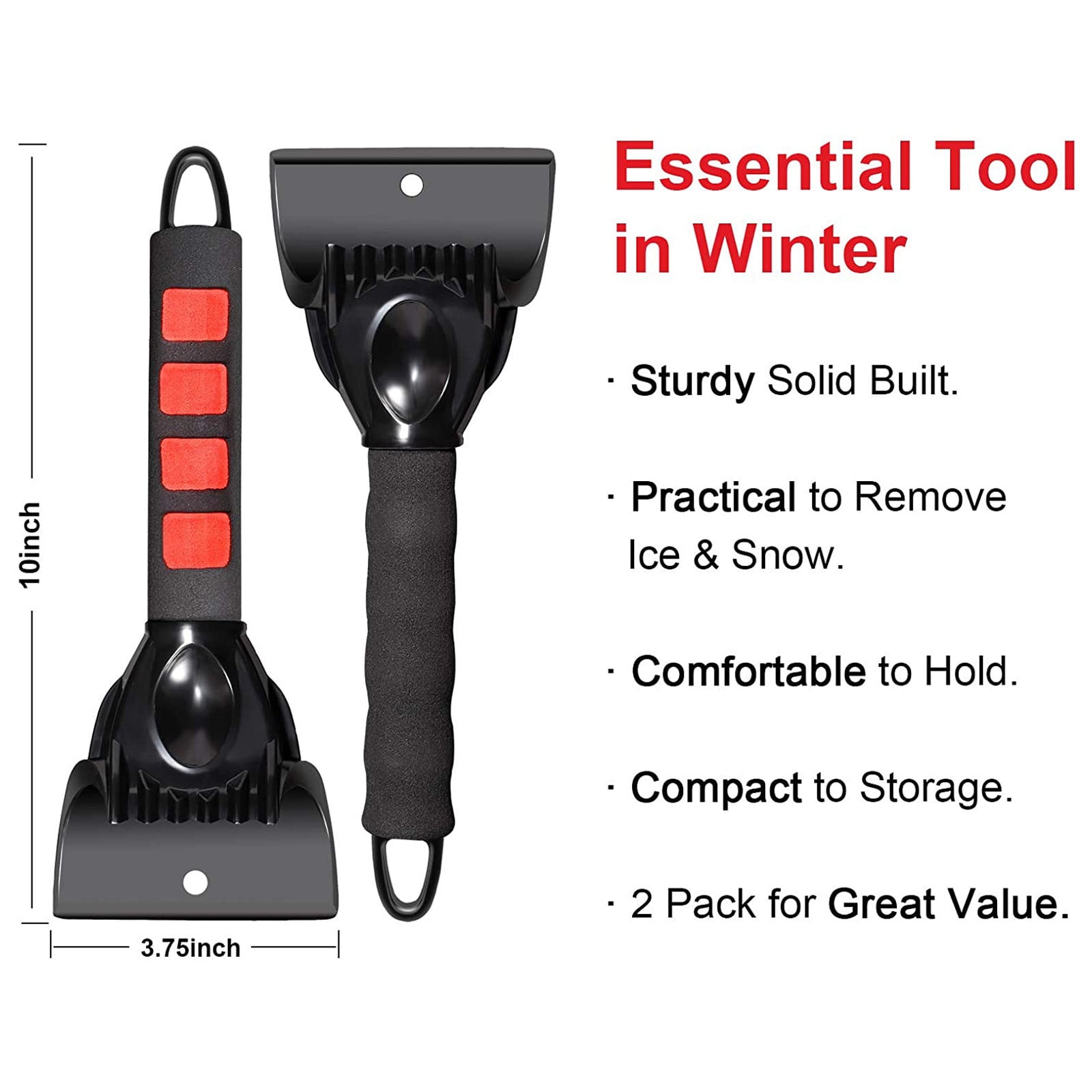 Car Windows Ice Scraper Shovel Glove Auto Snow Windshield Removal Clean Tool WA 