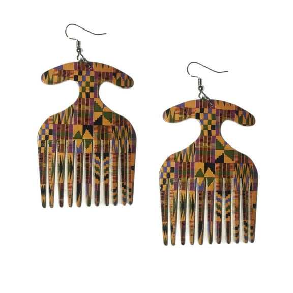 Afro Pick Comb Earrings