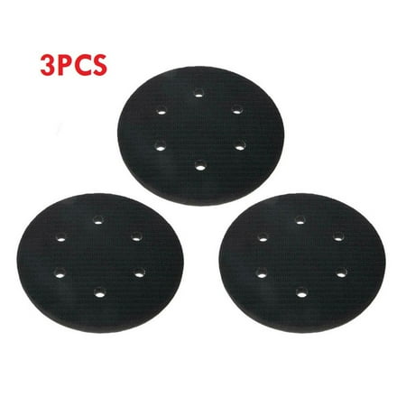 

3Pcs 6Inch 6 Hole Soft Buffer Spong Pad Hook&Loop Foam Disc Power Sander Tools