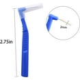 thumbnail image 3 of 25 Pcs Interdental Angle Brushes,Reusable Dental Cleaners,Oral Dental Hygiene Brush,Dental Toothpick Floss for Braces,Tooth Cleaning Tool (Multi-Colored), 3 of 5