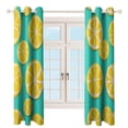 thumbnail image 4 of Lemon Slice Pattern Print-1 Blackout Window Curtains for Bedroom Living Room Kicthen High Shading 2 Panels, 4 of 6