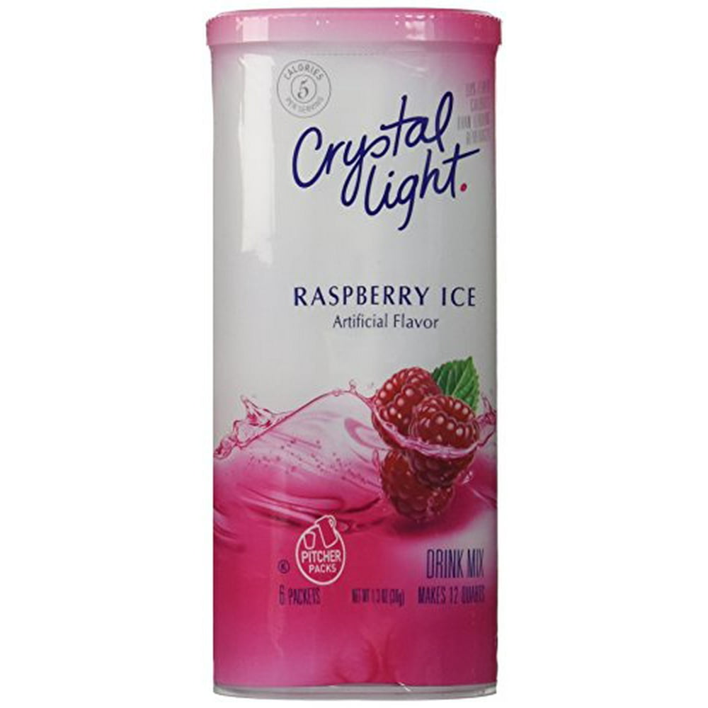 Crystal Light Raspberry Ice Flavor Drink Mix 6 CT