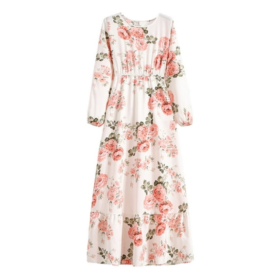 Levmjia Womens Autumn Dress V Neck Floral Casual Comfortable Polyester Short Sleeve Loose Fit Beach Vacation with Pockets Multi Color Options