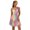 Multicolor, variant on Women's Gradient Tie Shoulder Layered Dress with Sheer Overlay and Opaque Stretch Lined Body 100% Polyamide Soft Draped