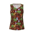 thumbnail image 4 of Fotbe Frogs and Mushrooms Womens Loose Fit Casual Flowy Slim-Fit Tank Tops Athletic Round Neck Trendy Sleeveless Summer Tops for Gym and Yoga-Medium, 4 of 9