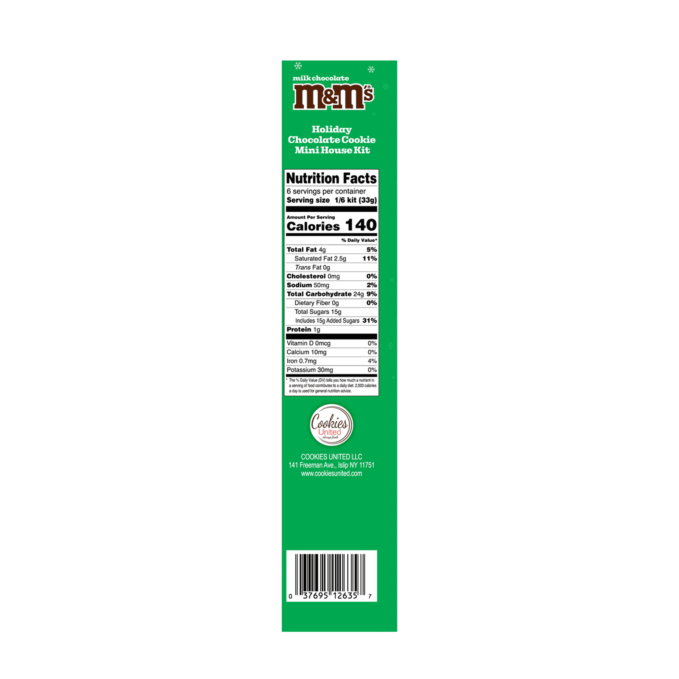 DIY, M&M's Holiday Chocolate Mini House Box Kit, 7oz