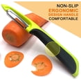 thumbnail image 2 of Potato Peeler Swivel Vegetable Peeler Super Sharp Series Stainless Steel Blade Fruit Peeler Veggie Peeler Kitchen Peeler Apple Peeler Carrot Peeler Cucumber Peeler, 2 of 5