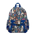 thumbnail image 3 of Beagle Dog Dog and Flower Backpack for School,Cute School Bag,Schoolbag with Adjustable Shoulder Straps & Padded Back,15.25"x11.5"x5.25", 3 of 6