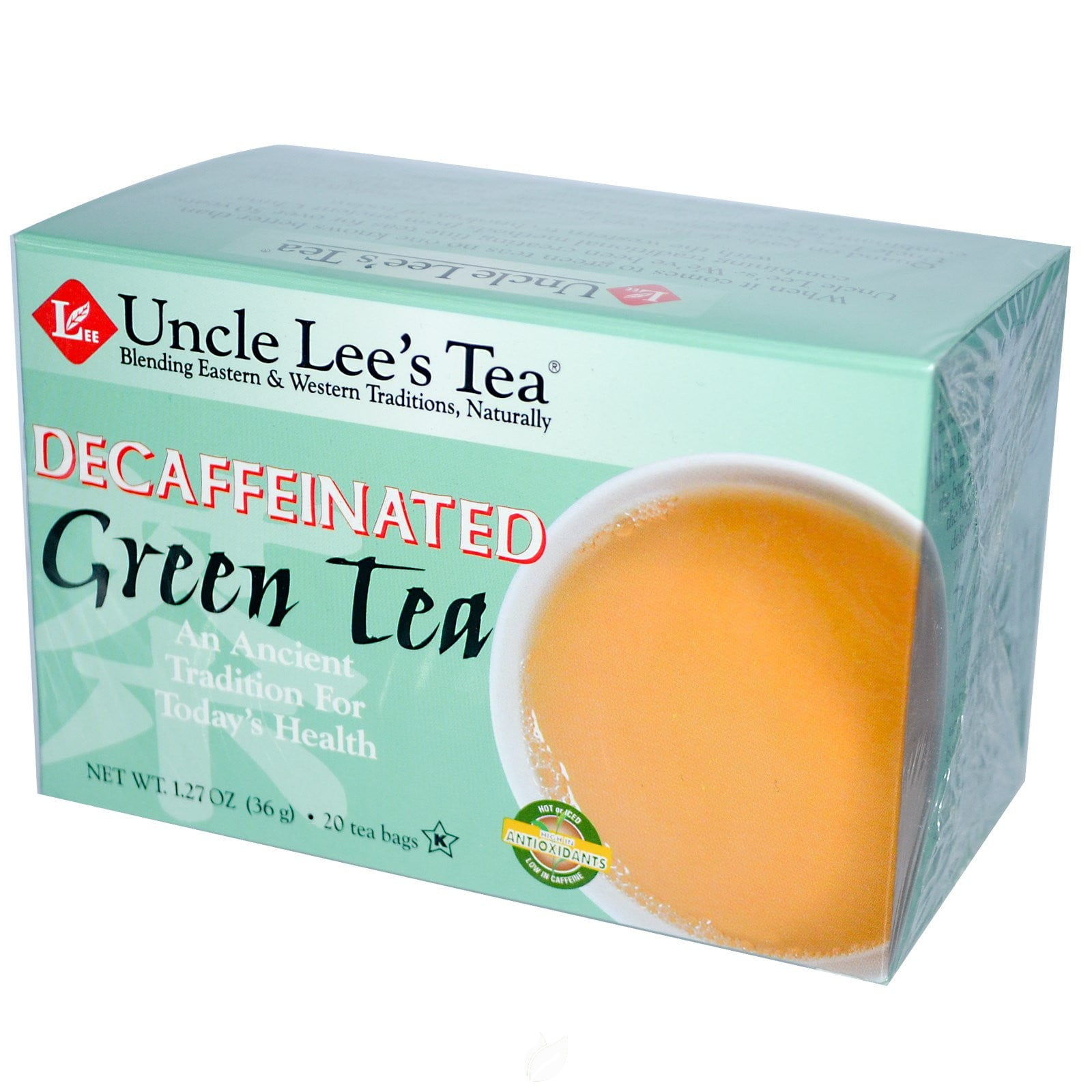 (2 Pack) Uncle Lee's Tea Decaf Green Tea 20 Bag