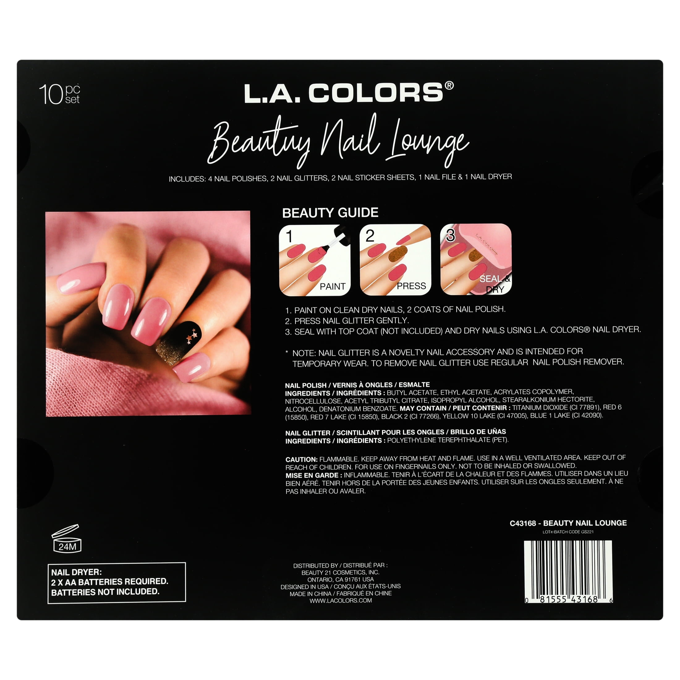 40 Value) L.A. COLORS Limited Edition Holiday Beauty Nail