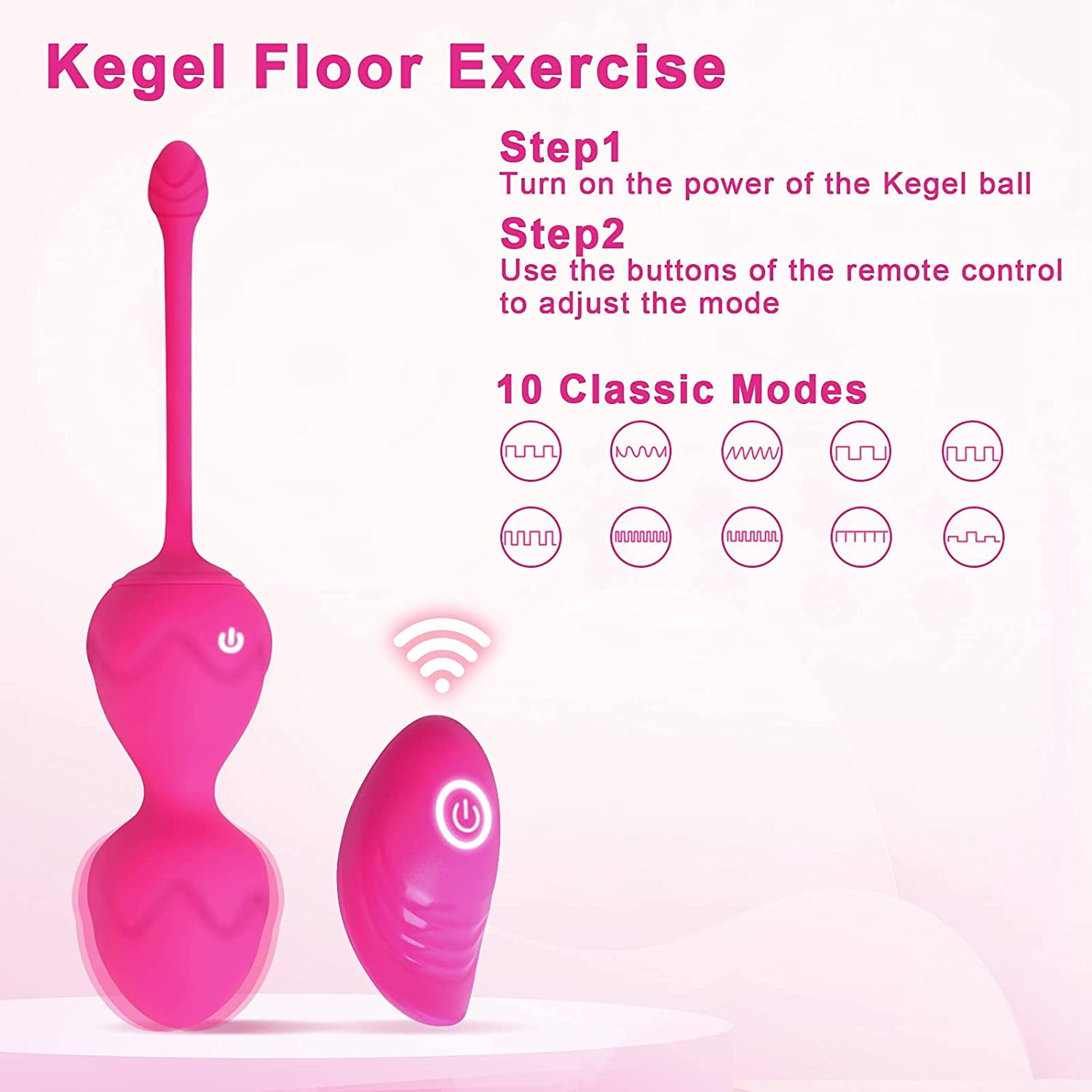 Kegel Exercise Weights,Ball Kegel Balls Bladder Control & Pelvic Floor  Exercises for Beginners & Advanced,Silicone (Red)