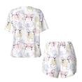thumbnail image 5 of Xecao Hand Drawn Rabbit print Swimsuit for women, Summer-ready, sporty style.Quick-dry fabric. Many sizes & colors., 5 of 9