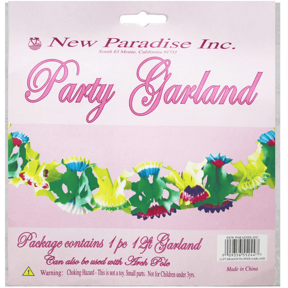 12 Ft Flower Garland, Colorful Floral Decoration for Parties and Events, Versatile Length Perfect for Creating Beautiful Arches, Drapes or Centerpieces, Adds Vibrant Charm to Any Theme, Decor, Mix