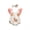 Pink-Rabbit, variant on Aunavey Infant Baby Gril Easter Romper Bunny Halter Ruffle One Piece Outfit Clothes Playsuit with Headband